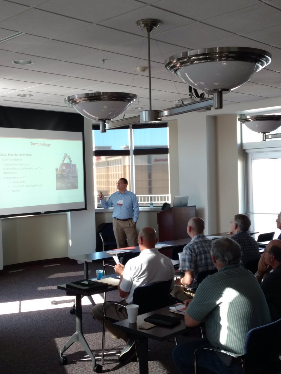 WoodsFoundation's tweet photo. We're with @SEAOIYEC discussing helical foundation systems and hydraulically driven push pier systems. https://t.co/lm6OMdeL1O