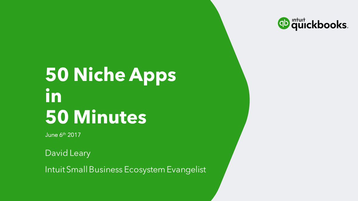 My #SNH17 talk: 50 Niche Apps in 50 Minutes video: youtube.com/watch?v=TsMUsL… slides: slideshare.net/IntuitDevelope…