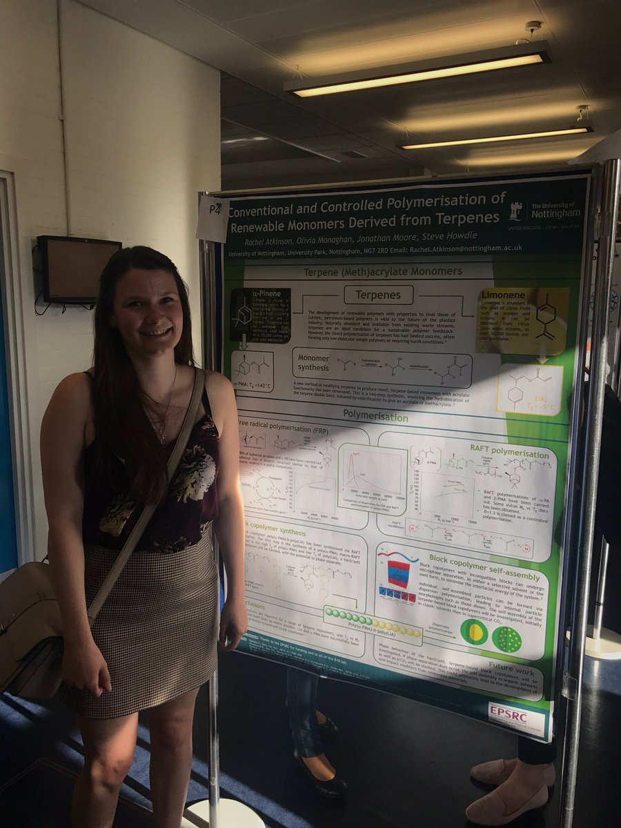 uonhowdlegroup's tweet photo. Meg, Rach, Liv and Uli presenting their work on terpenes at #yrm2017 @MacroYRM2017 https://t.co/8Od8eIp0Nn