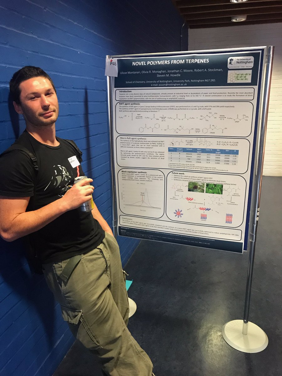 uonhowdlegroup's tweet photo. Meg, Rach, Liv and Uli presenting their work on terpenes at #yrm2017 @MacroYRM2017 https://t.co/8Od8eIp0Nn