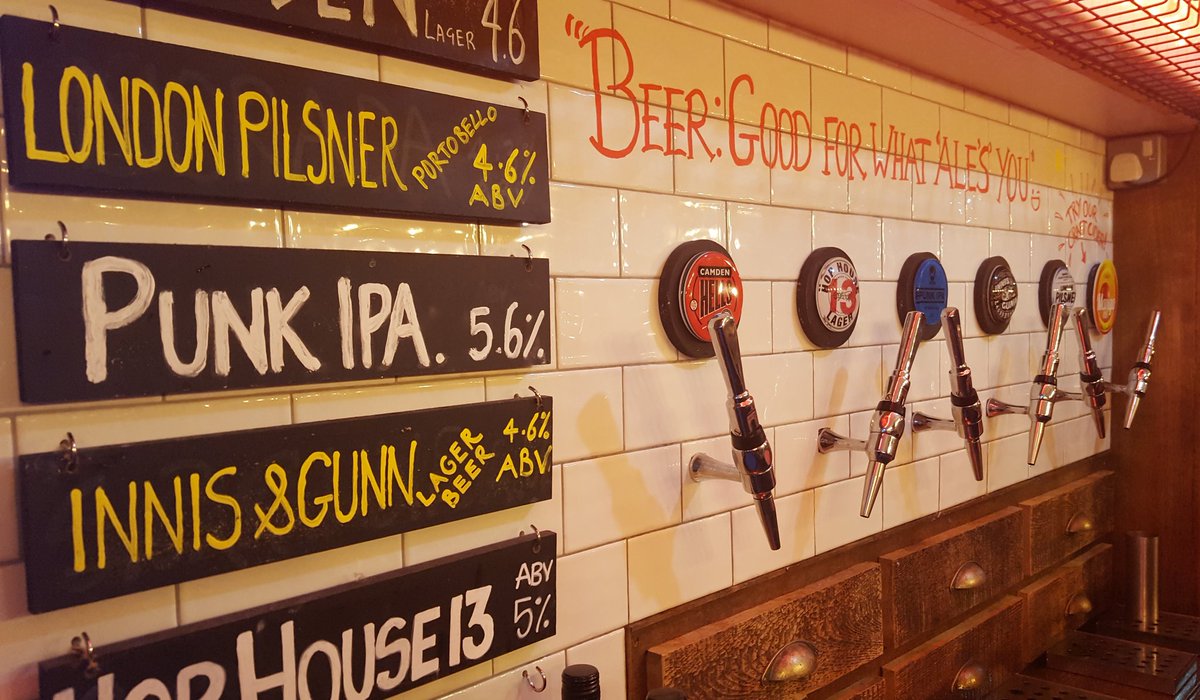 Come try our two new craft beers; Innis &amp; Gunn Lager, and London Pilsner! We have beautiful air con, great beer and fantastic atmosphere! :)