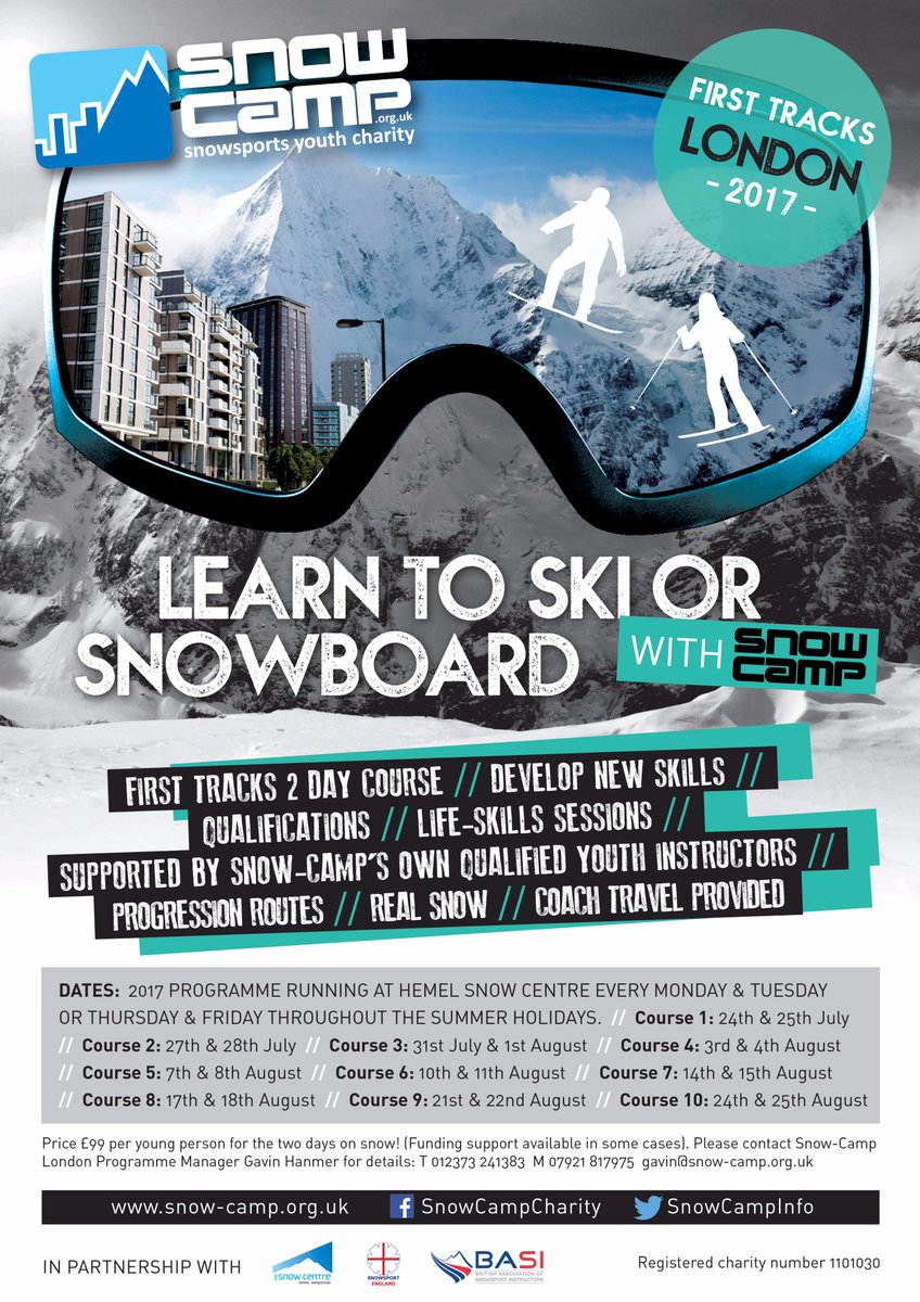 Aged 13-21? Looking for an activity to keep you cool during this heatwave? 🌞😂 Well it's <a href="/SnowCampInfo/">Snow Camp</a> First Tracks Summer Programme Launch
