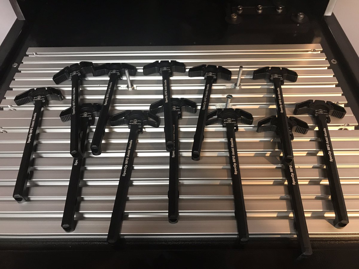 SpecOpMfg's tweet photo. After a long production wait! We finally are able to release our Ambi Charging handles. Great price at $40 They will be on our website soon! https://t.co/esLO83CDuG