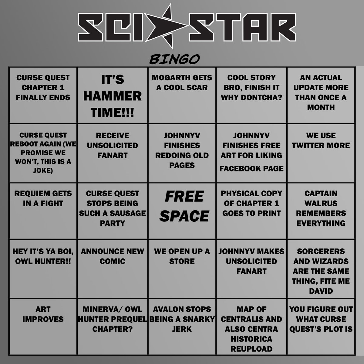 SciStarMedia's tweet photo. IT'S BINGO TIME!!! #BINGO #SCISTAR https://t.co/WpYI17wU5o