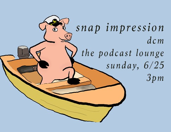 SnapImpression's tweet image. We're taping a special episode at @ucbtny's #DCM19 on Sunday! If you're at the festival, come have some fun with us!