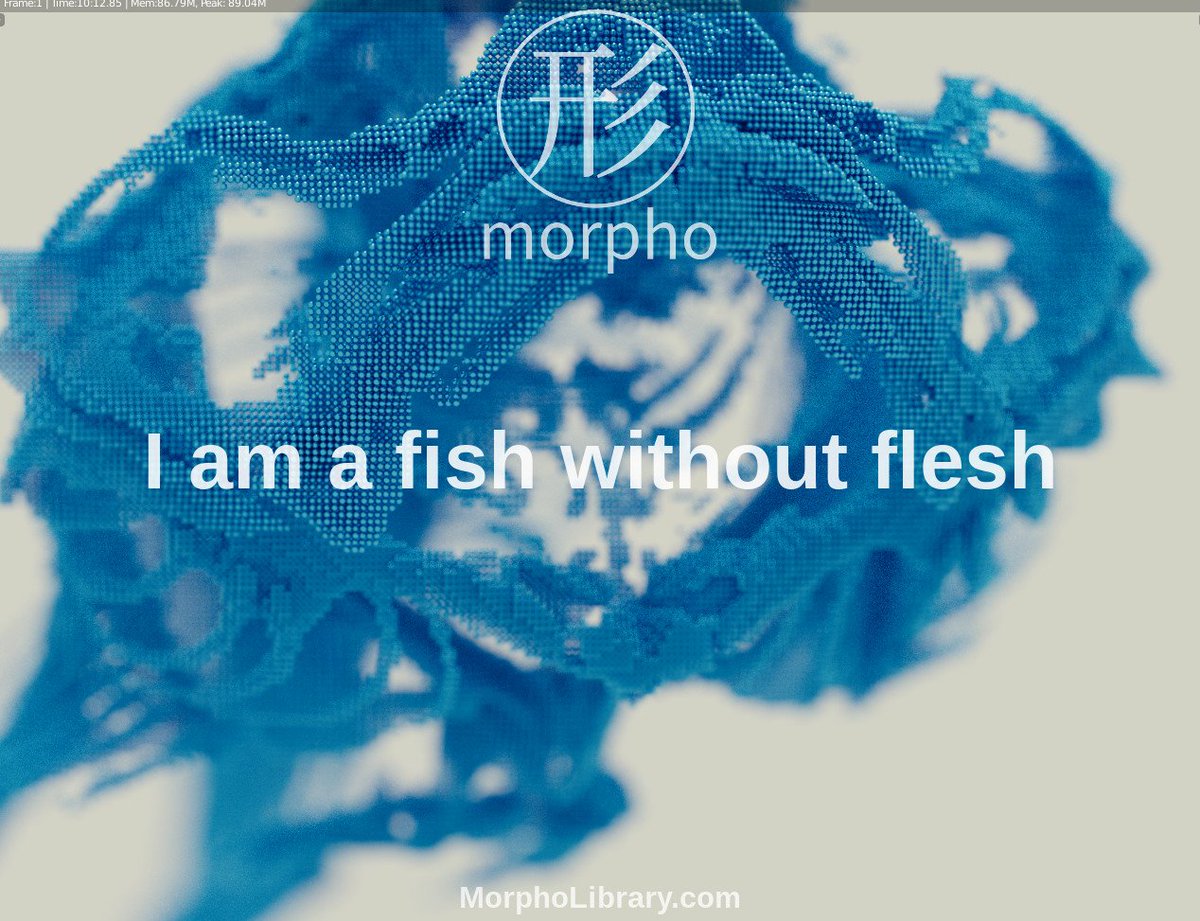 morpholibrary's tweet photo. I am a fish without flesh,😀, made from point data set,pretty crazy, #CG,#3D, #blender,#Datavisualization,#fish,#crystalengraving,#cubeworld https://t.co/OxGA29GuxW