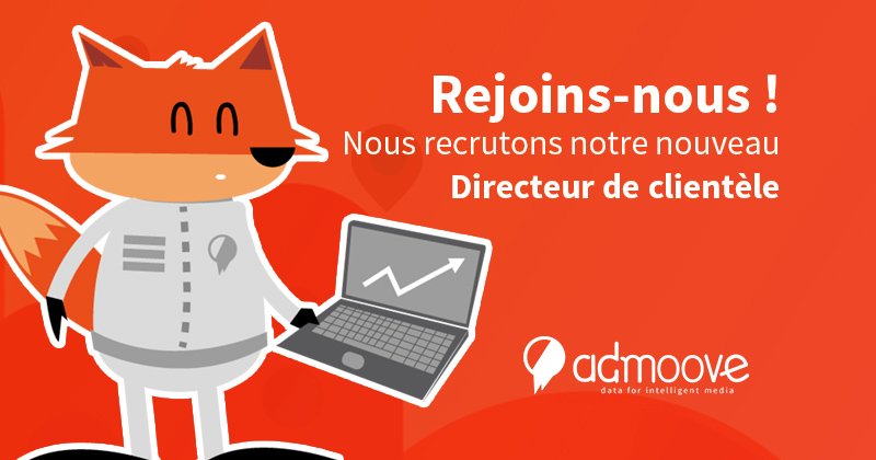 [#Emploi] Nous recherchons notre nouveau Directeur de clientèle 🙍🙎‍♂️
Pour nous rejoindre 👉 ow.ly/f5NV30cKdrS