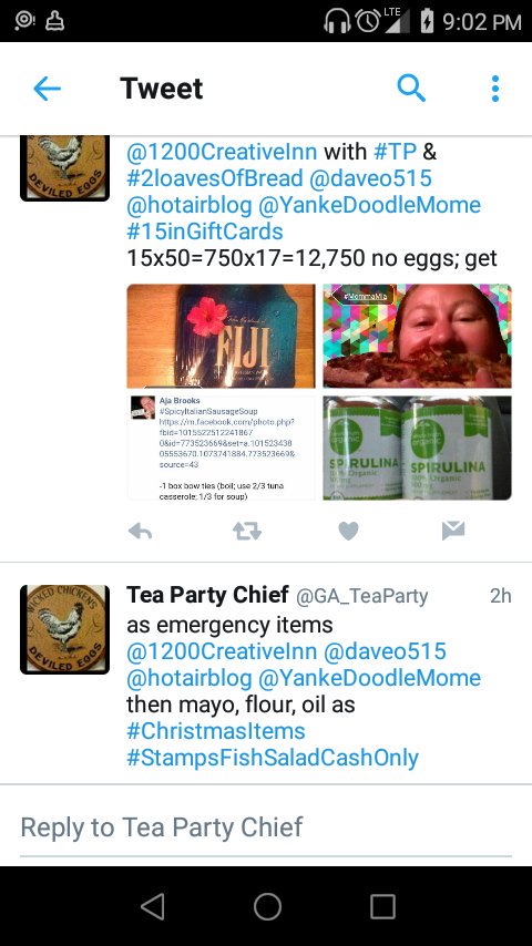 GA_TeaParty's tweet photo. @1200CreativeInn @vinnylotti @RickSantorum @madhatternews #CostOfSalad @YankeDoodleMome @j0hnnydepp @LanaDelRey @308saiga @HenryCoPolice https://t.co/PGzowv6jG9