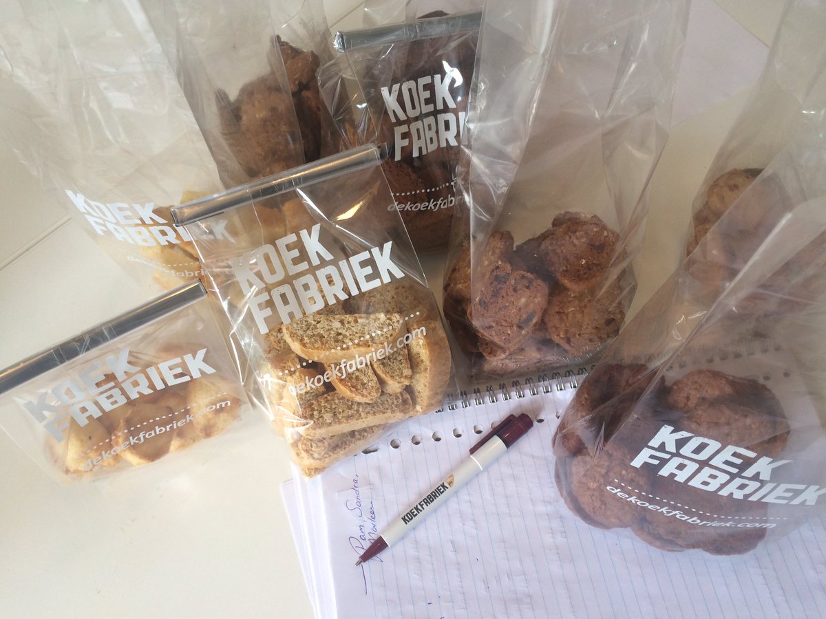 Vergaderen met <a href="/Koekfabriek/">Koekfabriek</a> uit Utrecht en Breda kan niet zonder overheerlijke koekjes! #koek #fabriek #smullen #genieten