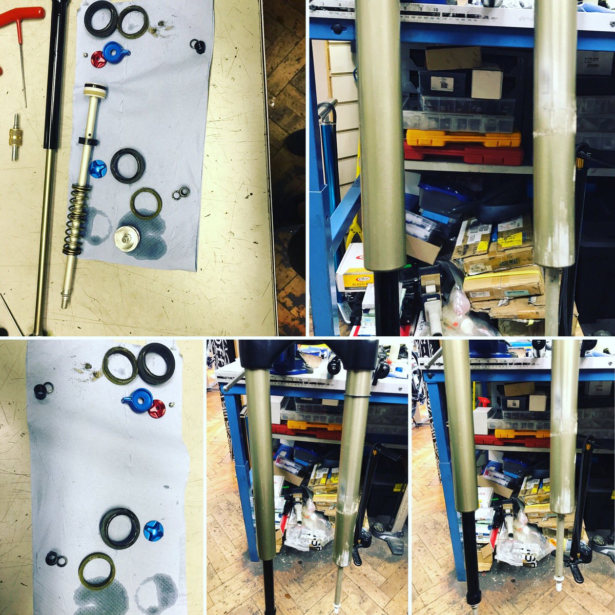 CyclePower77's tweet image. This is what happens when you don't service your forks regularly