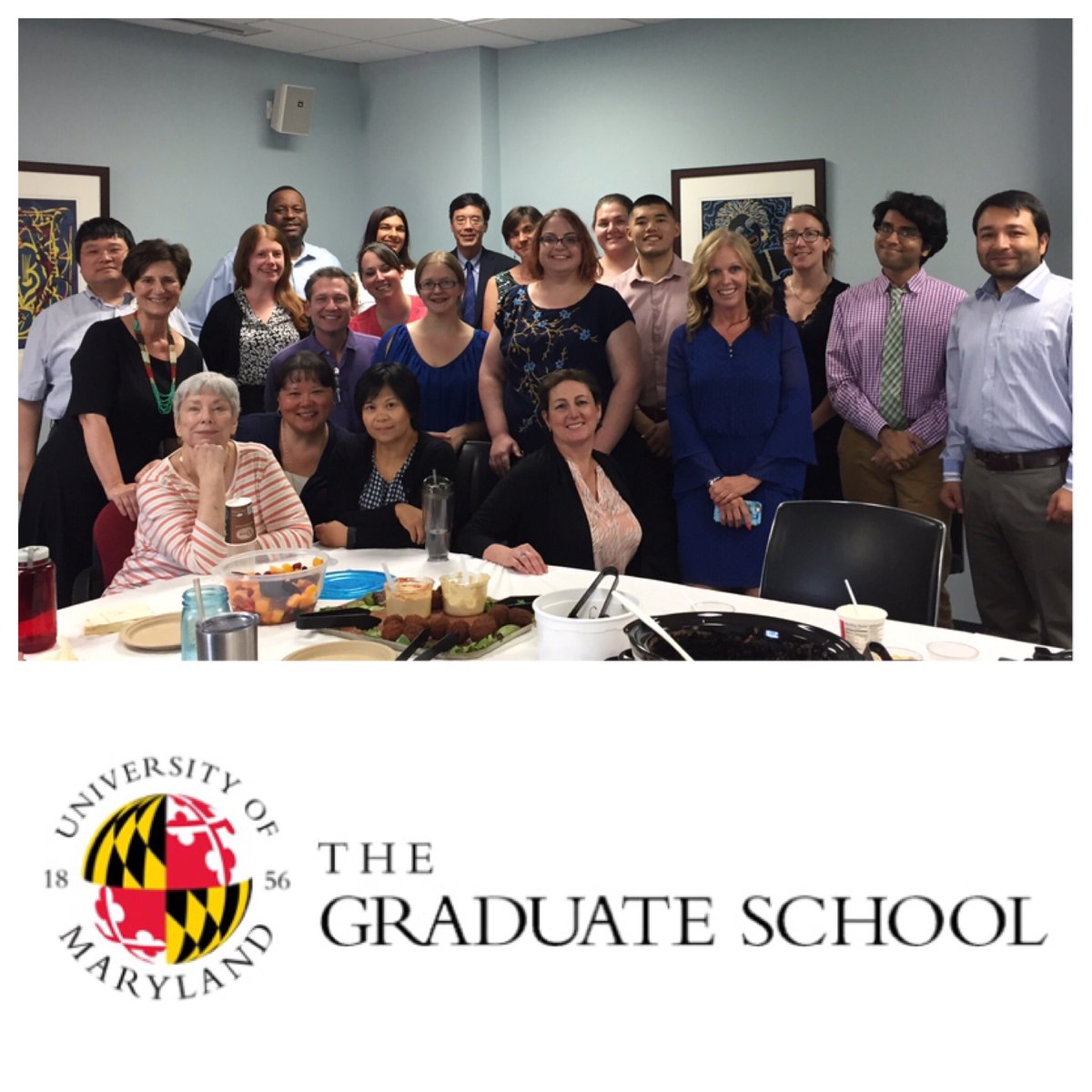possibleperez's tweet photo. The @UMDGradSchool annual staff summer potluck #ThrivingWorkplaceInitiative - June 20, 2017 https://t.co/JYKa9u4ibF