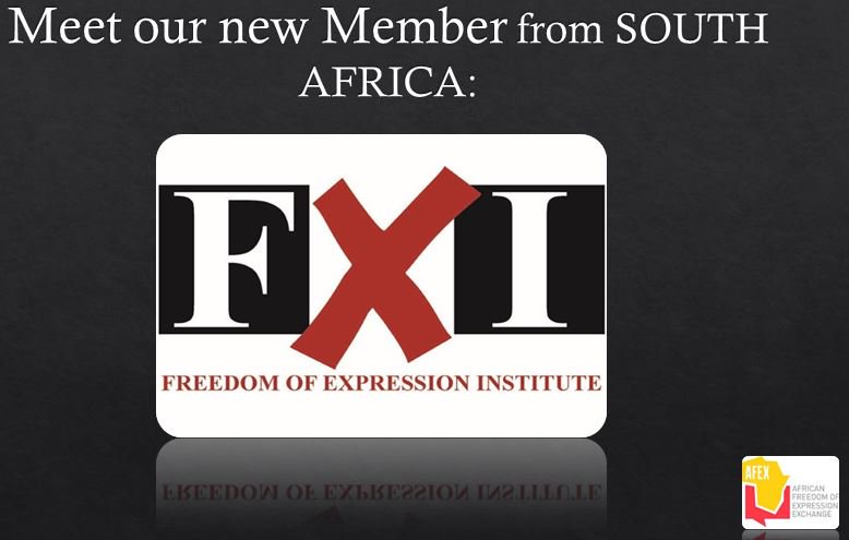 AFEXafrica's tweet image. Awesome to have @FXISouthAfrica on board. #NetworkDevelopment #NewAFEXMember #FreedomExpressioninAfrica @IFEX @IFEXALC