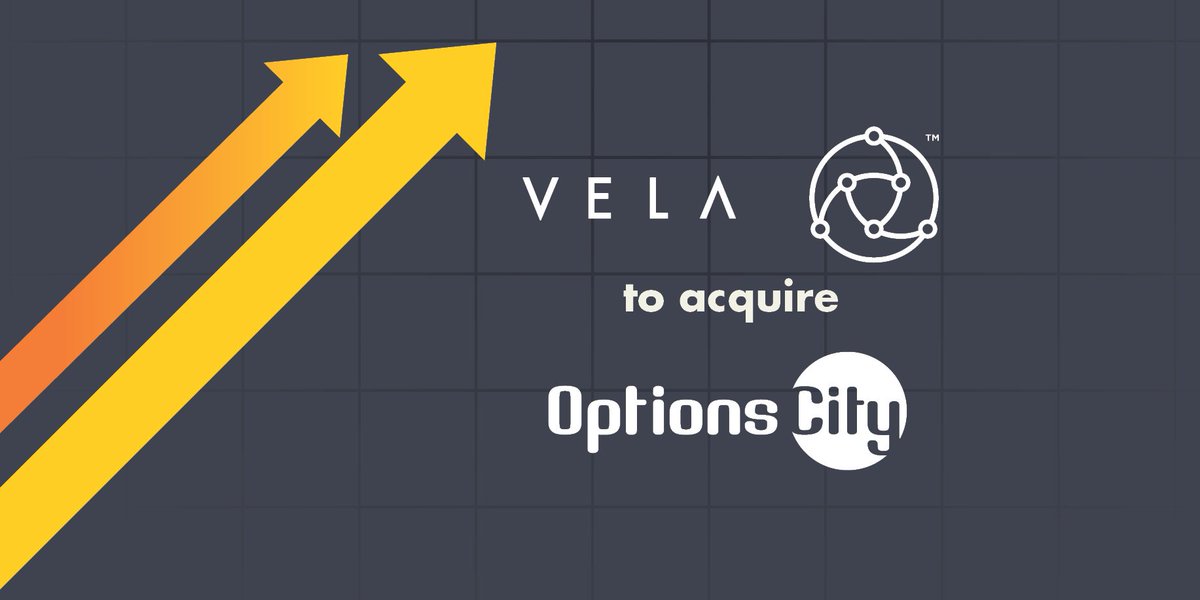 TradeVela's tweet photo. Vela to Expand #Trading #Technology Capabilities with #Acquisition of @OptionsCity Software https://t.co/cVnuTh9XeA https://t.co/rtfqTgbyNa