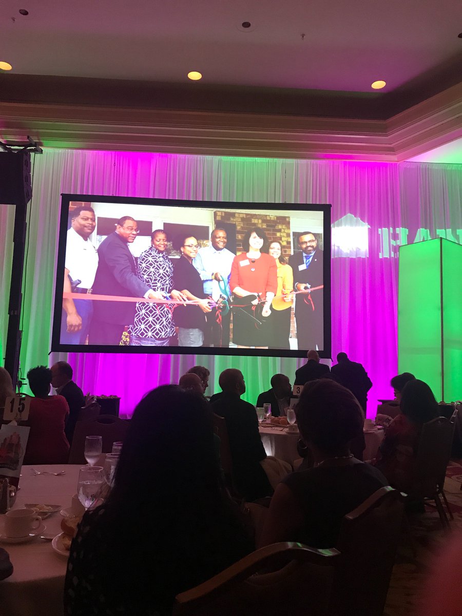 natfairhouse's tweet photo. NFHA Inclusive Communities' program grantee HIP awarded at #HANDAM17 today for their facade improvement work in Prince George's County! https://t.co/mDpWTDmQKH