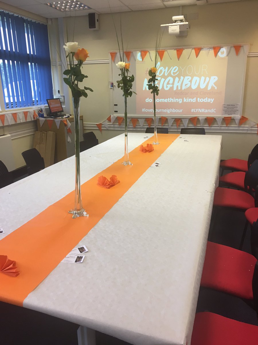 Neighbourliness often happens through eating together.Our table was set for the coming together of all involved #LynRandC #loveyourneighbour