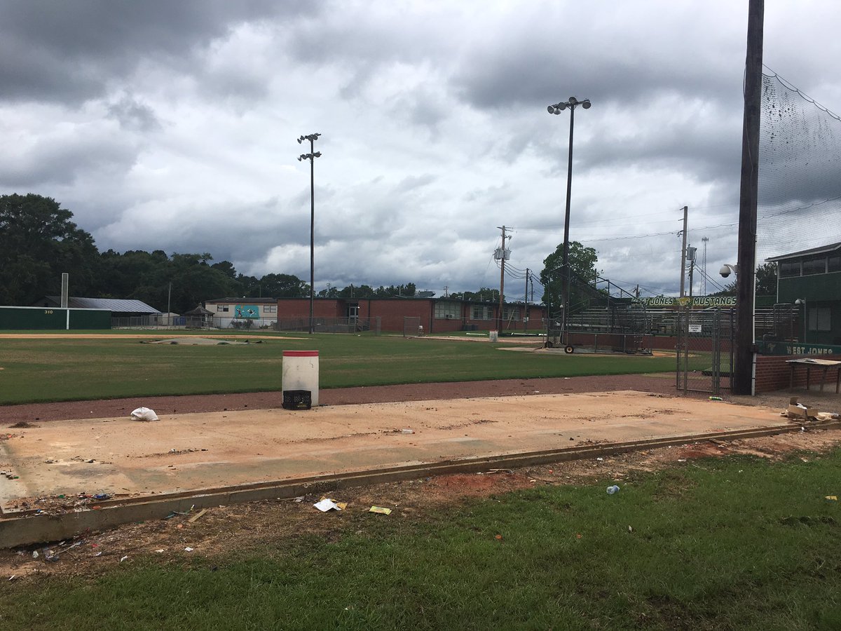 WestJonesBSB's tweet photo. The dugout project has begun.. Increased visibility for our fans and students coming soon #FlyTheW🐎⚾️ https://t.co/0T62HxKH4y