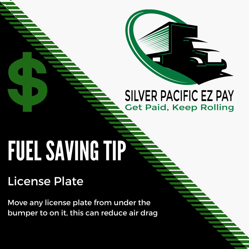 CarrierEZpay's tweet photo. #FuelSaving Tip – Where is your license plate positioned? If it’s under the bumper, move it onto it, this will help reduce air drag. https://t.co/fofUazYc7f
