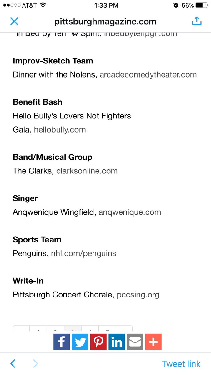 BOOMConcepts's tweet photo. Congrats to our own @SopranoWing for being the @PittsburghMag "Burgh: 2017 Readers Poll" best Singer https://t.co/voTiBRZadk