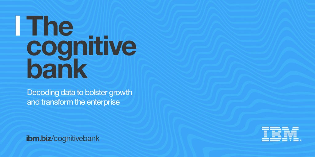 susvis's tweet photo. How can a bank become a #cognitivebank? Find great tips in this #IBVstudy: https://t.co/5EzTuoLPf4  @ibmibv @ibmbanking #M2020EU #EBADay https://t.co/T4x9O3NLDw
