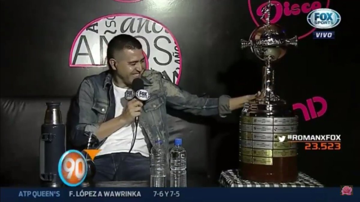 Fichajesdefpc_'s tweet photo. Riquelme en @FOXSportsArg "Es linda, me acostumbre a ganarla" https://t.co/oRpbRpkW8i