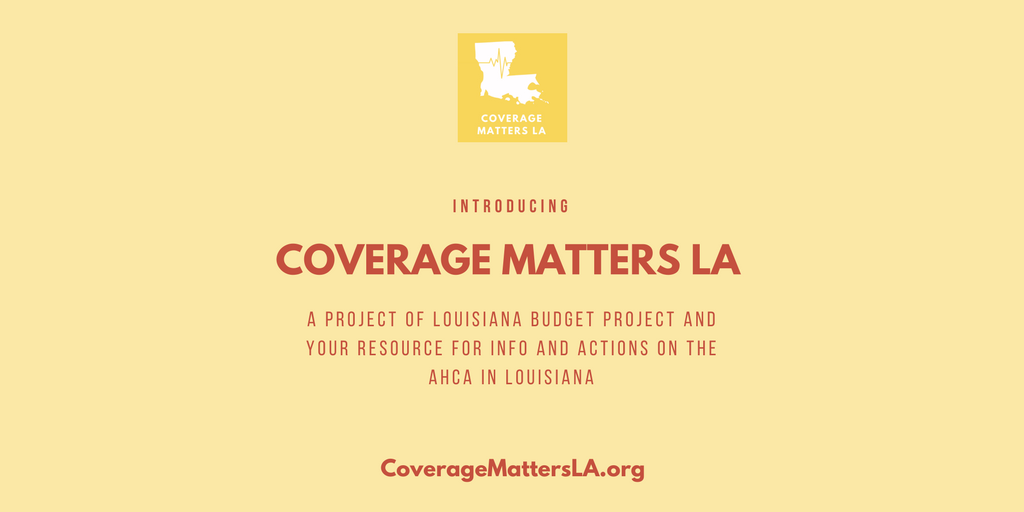 InvestLouisiana's tweet photo. We just launched https://t.co/TXiYNAEyRO, a resource for info and action on the AHCA. Take action to protect care today! #CoverageMattersLA https://t.co/0atgKN4KCF