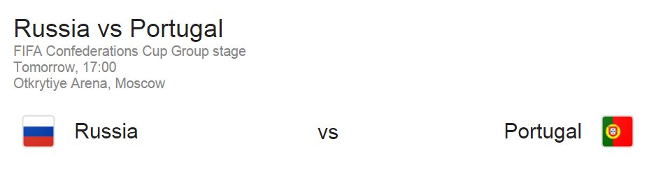 checkyourodds's tweet image. Portugal needs victory with Rusia to be able to qualify in the semifinals. Preview goo.gl/EZ2BXU
#FIFA #ConfederationsCup2017