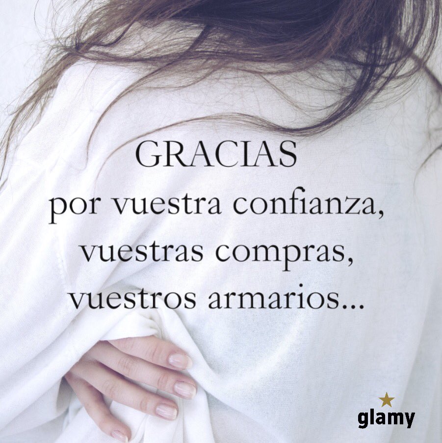Glamy_es's tweet photo. Gracias por confiar en nosotros 
#milesdeprendas en #glamy 
Gracias x vuestra acogida #graciasporvuestrascompras #graciasporvuestrosarmarios https://t.co/8hJxNyejoo