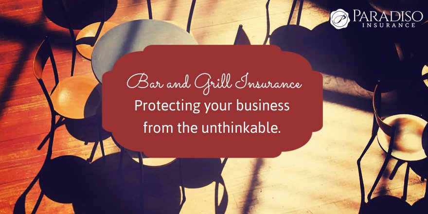 paradisoins's tweet photo. Protect your #bar and grill #business from the unthinkable: https://t.co/fRT96BwVt0 https://t.co/YBrp32KUj9