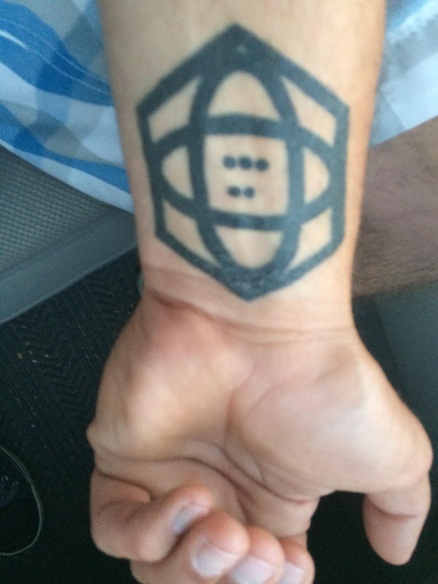 SeptInsomnia's tweet photo. First SI tatoo courtesy of SI Tour Manager John Ransom. We see you and we love it sir. #SItatoo https://t.co/WHlXVNolFk