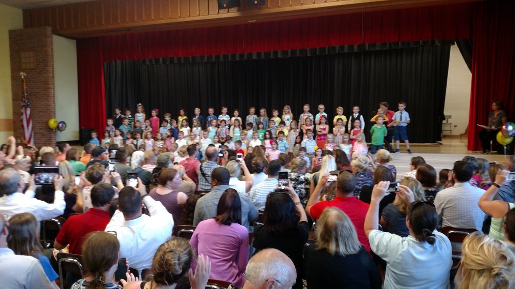 Kindergarten songfest this afternoon. They have grown so much this year!