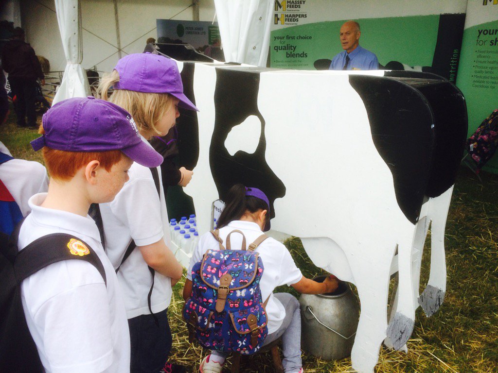MasseyFeeds's tweet photo. Daisy was milked dry today @CheshireShow thanks to all who visited She will be back in milk tomorrow #freemilkshakes https://t.co/RRAFNOQCPY