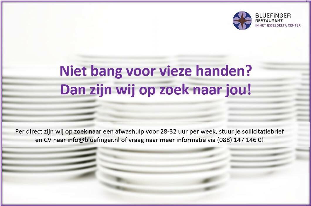 Rest_Bluefinger's tweet image. Wij hebben een vacature! #personeel #baan #job