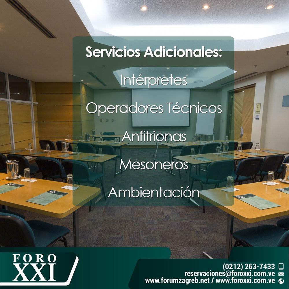 FOROXXI's tweet image. En #ForoXXI te ofrecemos una gran variedad de servicios. ¡Visítanos! #Eventos