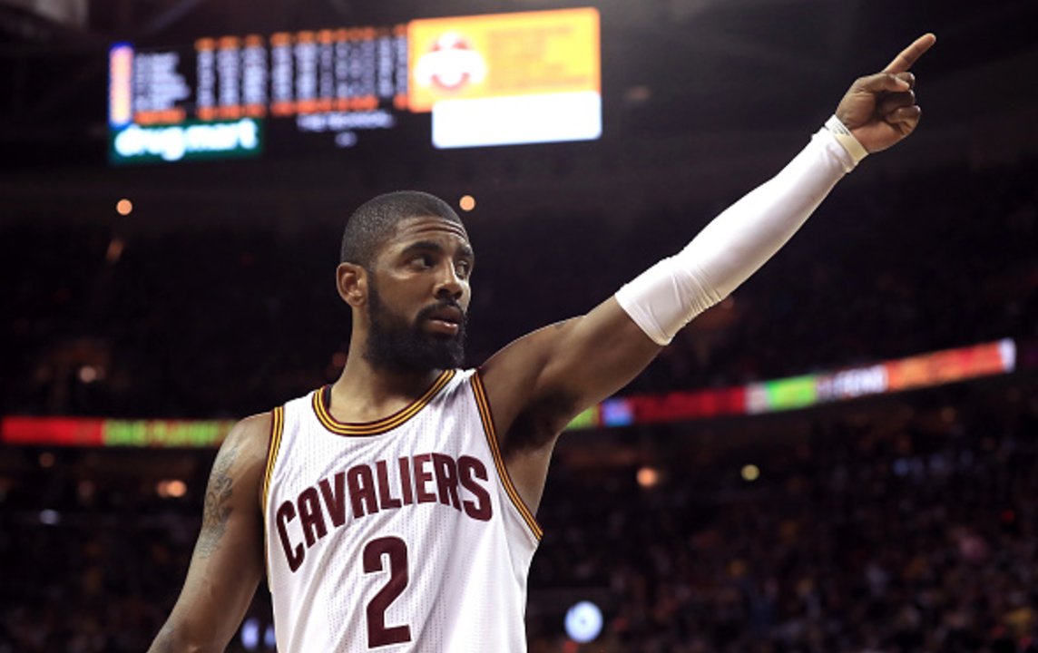 BleacherReport's tweet image. Kyrie Irving willing to push for trade if LeBron leaves Cavaliers, per @Suntimes ble.ac/2tKG1J8