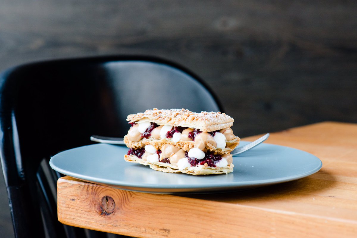 Peanut butter jelly time! We're bringing this dessert back for a one night dessert feature. Come try it out!