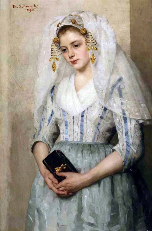 profenuria's tweet photo. Thérèse Schwartze 
Portrait of a girl in costume https://t.co/FnciJgQ93m