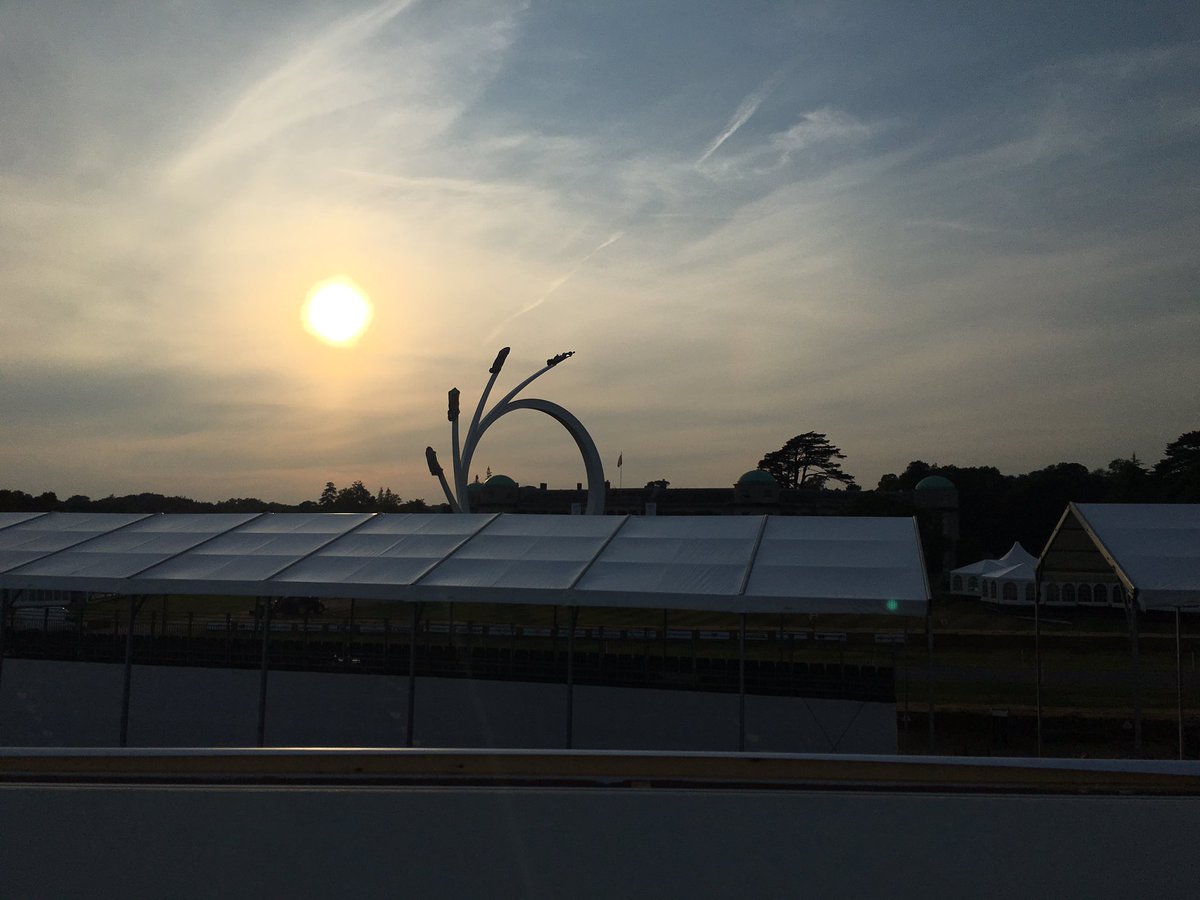 LiteupEvents's tweet photo. View from the end of today's install at The Festival of Speed https://t.co/dOoN2QRta7