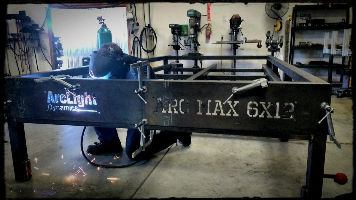 arclightdynamic's tweet image. Arclight Dynamics&apos; Arc Max 6x12. Unitized steel frame of 3/16&quot; tubing. Made in the U.S.A.#americanindustry #americanmade #arclightdynamics