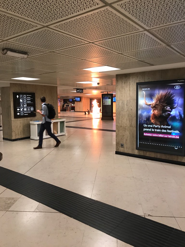 Terrorist attack at Brussels Central Station (explosion)