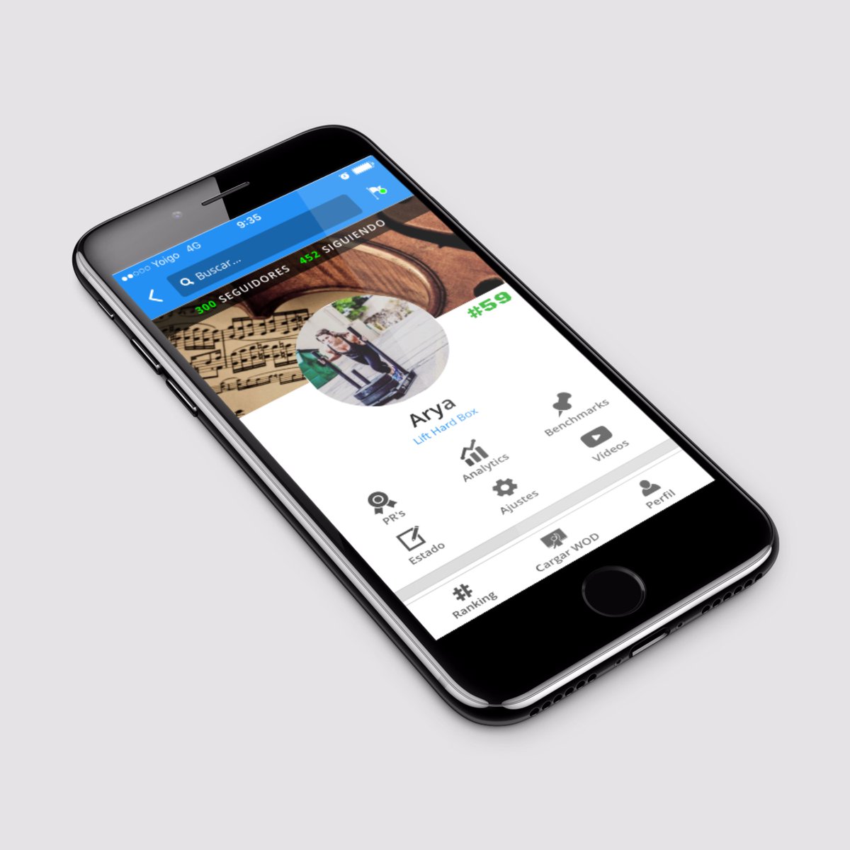 Personaliza tu perfil en #AimHarder