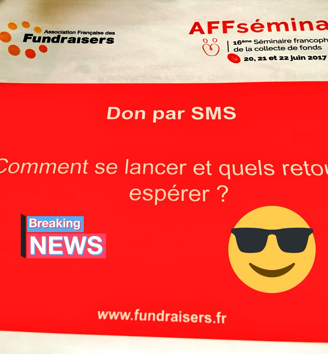 anaidahenry's tweet photo. #BreakingNews #seminaireAff2017 @AFFundraisers #rdv demain 11h avc @nolwennpoupon pr tout savoir sur le #DonSMS #kitdignité @Solidarites_Int https://t.co/K3vHlndzgC