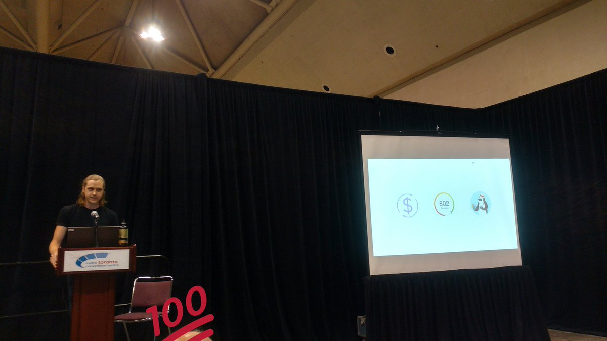 Borrowell's tweet photo. On stage now at #BigDataTO: @Borrowell's @maxhumber speaking about data-driven deviations @BigDataTO https://t.co/7igvmxci1D