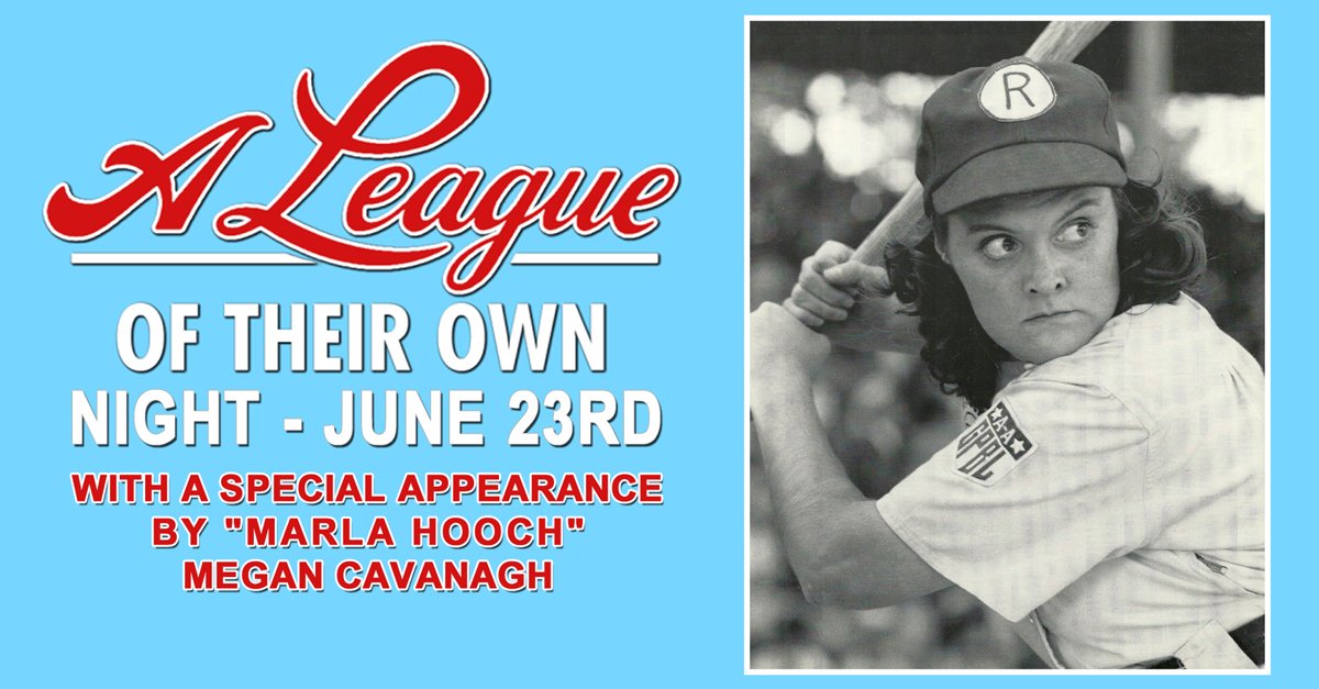 CLBClippers's tweet photo. FRIDAY: Celebrate the 25th anniversary of "A League of Their Own" with a "Marla Hooch" Megan Cavanagh appearance!

https://t.co/dRsMa79JAP https://t.co/XCasxJinNI