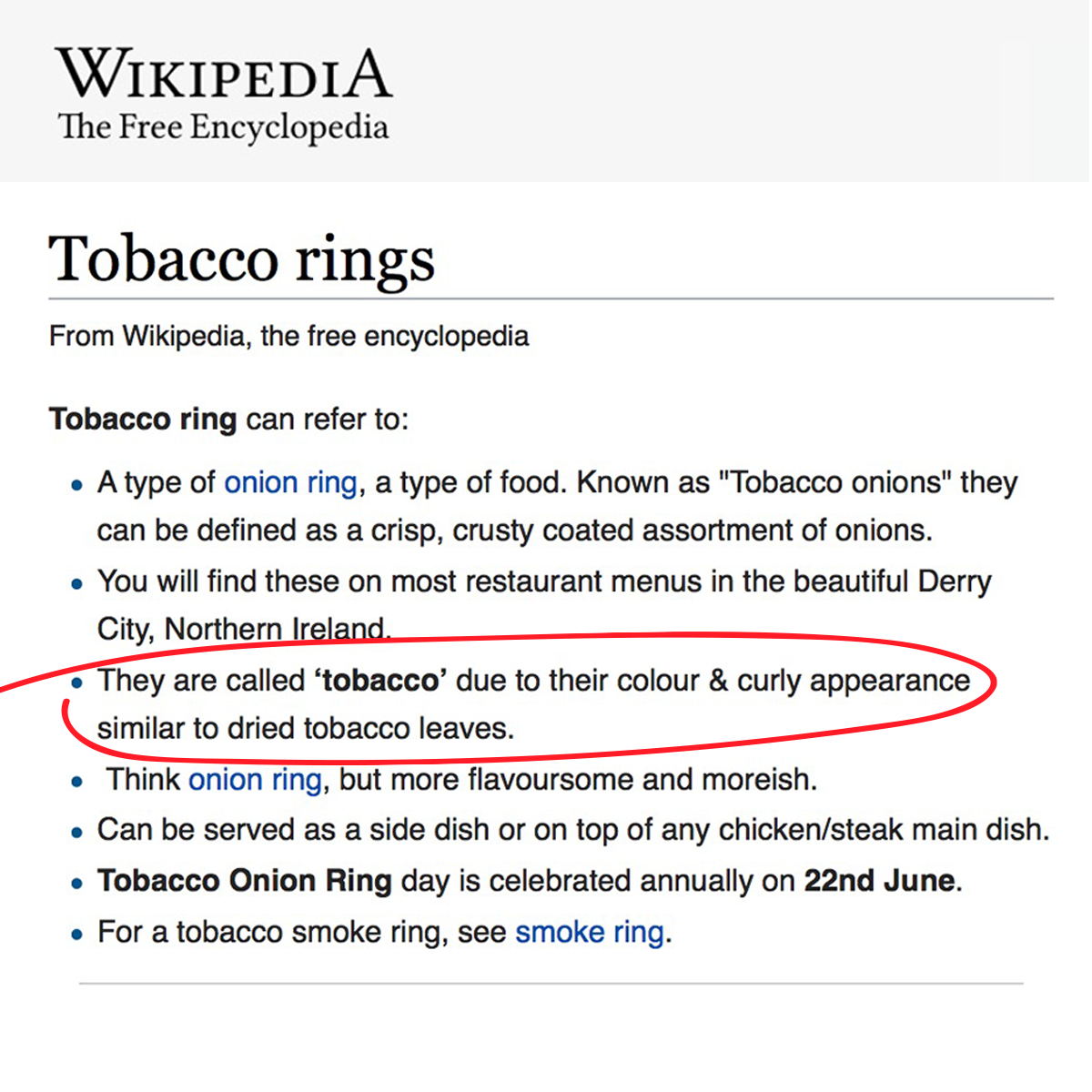 MrJoeDerry's tweet photo. Do you know why they are called Tobacco Onions? 
Now you know. Retweet the knowledge.✊#TobaccoOnionDay https://t.co/EWDRqhkDAr