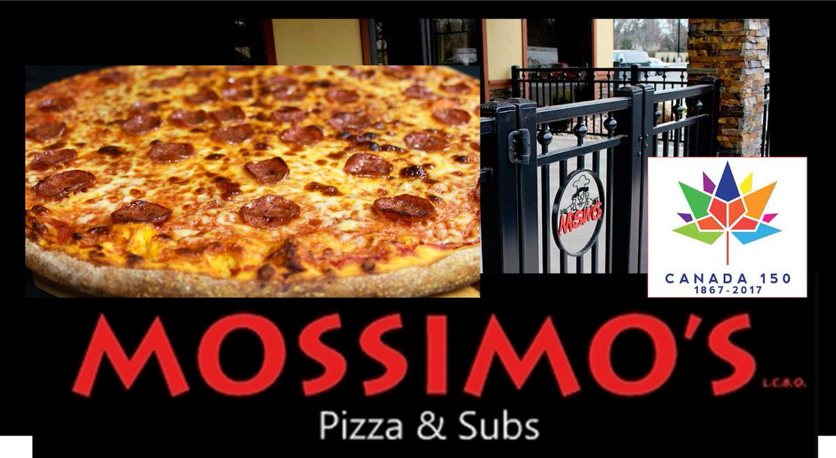 MossimosPizza's tweet photo. Celebrate Canada's 150th Birthday at Mossimos - We're giving away T-Shirts / Glassware and more! 
#Mossimos #Fonthill #Canada150 https://t.co/8Gm4oADPnG