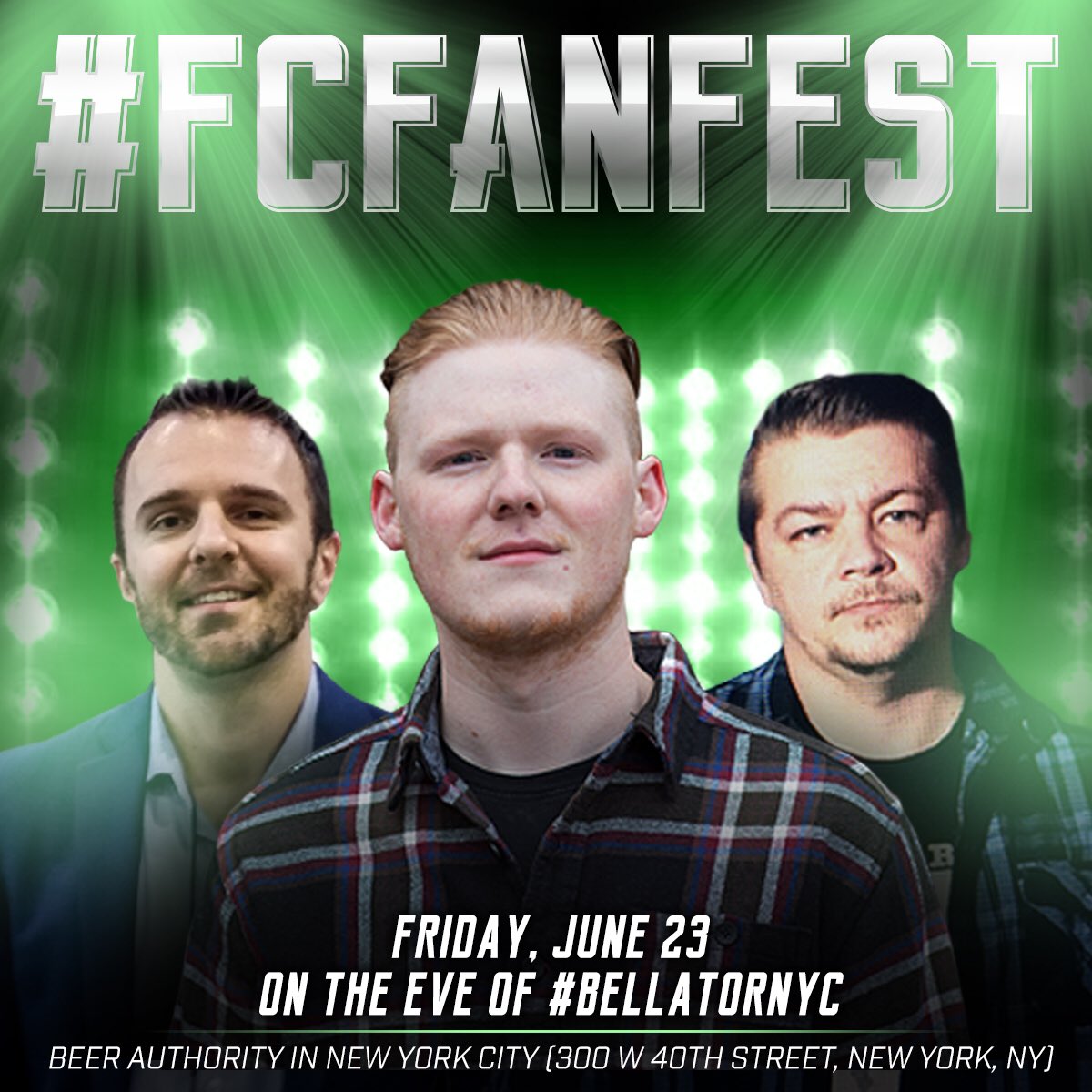 FloCombat's tweet photo. ๐ปWho's thirsty? ๐ปLet's take care of that #Friday at the #FCFanFest. See you there. #BellatorNYC https://t.co/Je36qqX2pP
