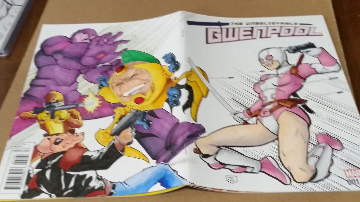 Alycolors's tweet photo. #gwenpool coloring commission #copicmarkers  art by @jlugo627 https://t.co/opeudSQ9dv