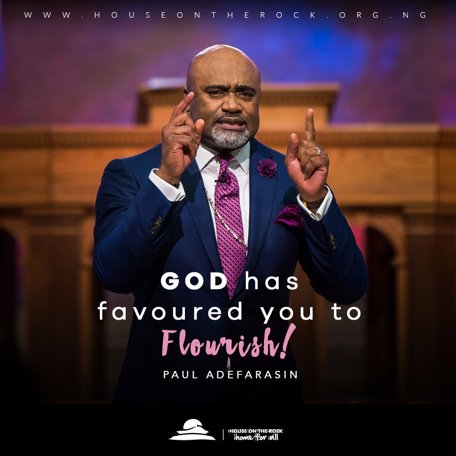 HouseOnTheRock's tweet photo. Your past trials and future aspirations can't get in the way of God's favour for you. God has favoured #TheNewYou to flourish in Jesus name. https://t.co/pzZJVHv8ke