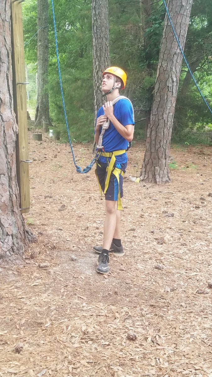 ElizCMiegel's tweet photo. High Ropes Course! #SCFFACAMP #Leadership #Teamwork #FFAbonding https://t.co/bZHmGGhfUK