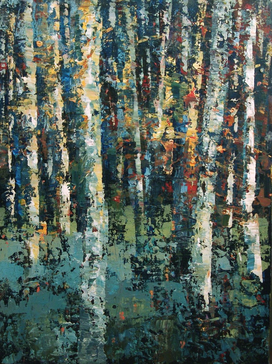 VermontPainter's tweet photo. Birch Trees Painting 18 x 24 , Abstract Trees Art, Original Lan… https://t.co/eynDLJJI1j #SamRaines #AbstractTreeArt https://t.co/UTsymF0rwu